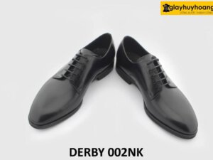 [Outlet] Giày da nam công sở đẹp màu đen Derby 002NK 004