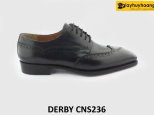 [Outlet size 42] Giày da nam đóng thủ công đế da bò Derby CNS236 001