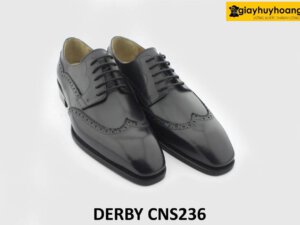 [Outlet size 42] Giày da nam đóng thủ công đế da bò Derby CNS236 005