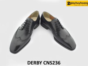 [Outlet size 42] Giày da nam đóng thủ công đế da bò Derby CNS236 004
