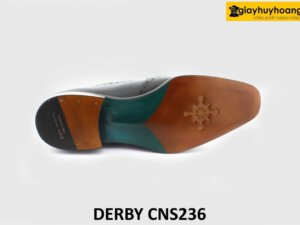 [Outlet size 42] Giày da nam đóng thủ công đế da bò Derby CNS236 002