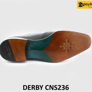 [Outlet size 42] Giày da nam đóng thủ công đế da bò Derby CNS236 002