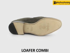 [Outlet size 42] Giày lười da lộn màu xám Loafer COMBI 002