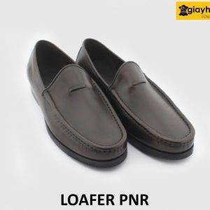 [Outlet size 40] Giày lười nam màu nâu công sở Loafer PNR 004