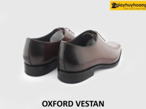 [Outlet size 44] Giày tây nam đế da màu nâu đỏ Oxford VESTAN 003