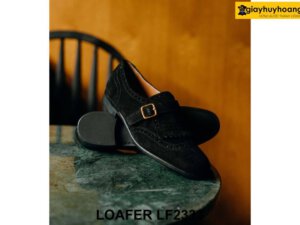 Giày da nam Monkstrap da lộn không dây LF2333 004
