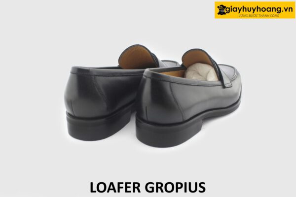 [Outlet size 41] Giày lười nam màu đen thanh lịch Loafer GROPIUS 004