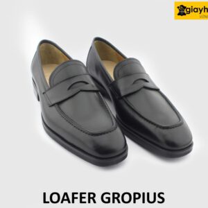 [Outlet size 41] Giày lười nam màu đen thanh lịch Loafer GROPIUS 002