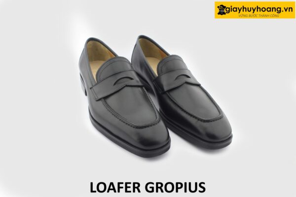 [Outlet size 41] Giày lười nam màu đen thanh lịch Loafer GROPIUS 002