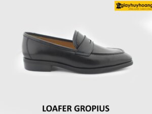 [Outlet size 41] Giày lười nam màu đen thanh lịch Loafer GROPIUS 001
