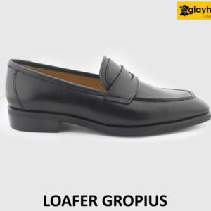 [Outlet size 41] Giày lười nam màu đen thanh lịch Loafer GROPIUS 001