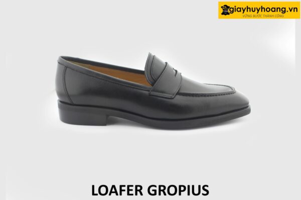 [Outlet size 41] Giày lười nam màu đen thanh lịch Loafer GROPIUS 001