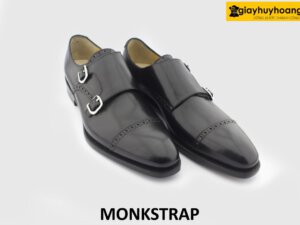[Outlet size 40+42] Giày da nam đế da bò goodyear Monkstrap 0003