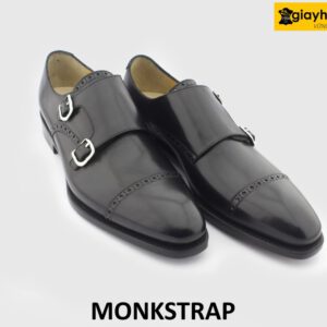 [Outlet size 40+42] Giày da nam đế da bò goodyear Monkstrap 0003