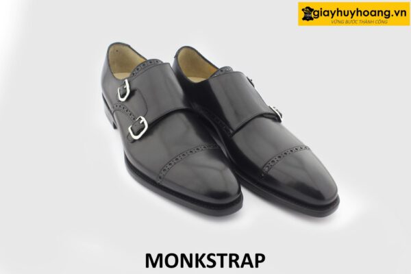 [Outlet size 40+42] Giày da nam đế da bò goodyear Monkstrap 0003