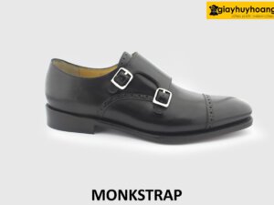 [Outlet size 40+42] Giày da nam đế da bò goodyear Monkstrap 0001