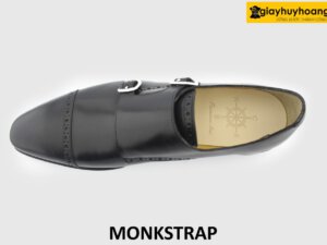 [Outlet size 40+42] Giày da nam đế da bò goodyear Monkstrap 0002
