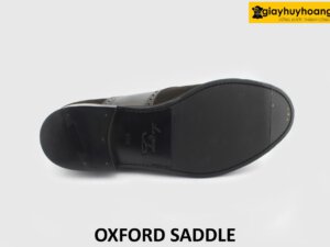 [Outlet size 41.5] Giày tây nam da lộn kiểu dáng Saddle Oxford 006