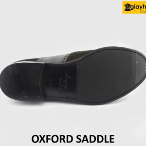 [Outlet size 41.5] Giày tây nam da lộn kiểu dáng Saddle Oxford 006