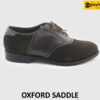 [Outlet size 41.5] Giày tây nam da lộn kiểu dáng Saddle Oxford 001