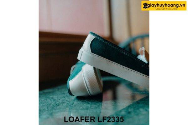 Giày lười nam da lộn cá tính đế sneaker Loafer LF2335 004