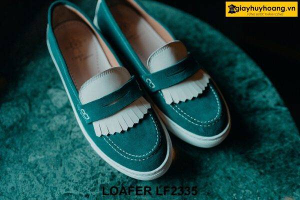 Giày lười nam da lộn cá tính đế sneaker Loafer LF2335 003