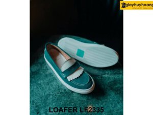 Giày lười nam da lộn cá tính đế sneaker Loafer LF2335 002