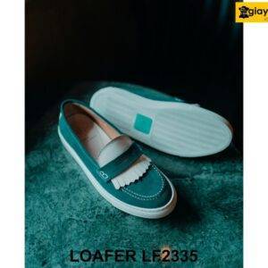 Giày lười nam da lộn cá tính đế sneaker Loafer LF2335 002