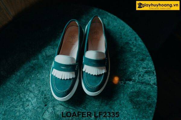 Giày lười nam da lộn cá tính đế sneaker Loafer LF2335 001