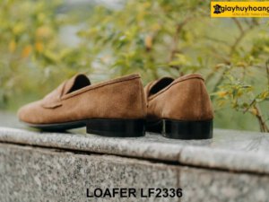Giày lười nam da lộn vàng bò Loafer LF2336 004