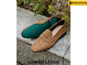 Giày lười nam da lộn vàng bò Loafer LF2336 003