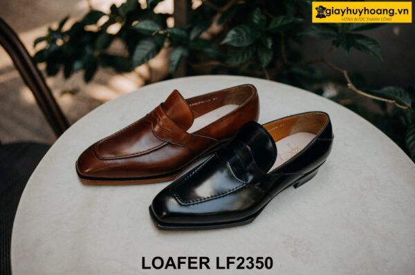 Giày lười nam da bê con nhập ý Loafer LF2350 001