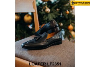 Giày lười nam màu đen có chuông Loafer LF2351 004