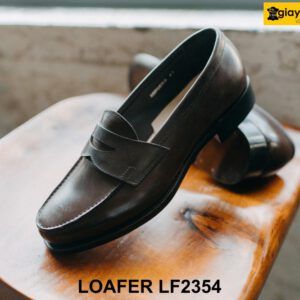 Giày da lười nam mũi tròn cao cấp Loafer LF2354 004