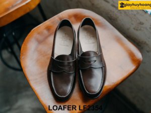 Giày da lười nam mũi tròn cao cấp Loafer LF2354 001
