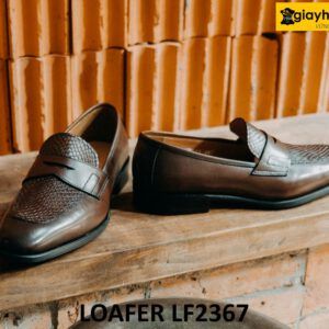 Giày lười nam đẹp công sở cuốn hút Penny Loafer LF2366 007