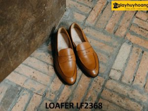 Giày lười nam màu bò đế da bò Penny Loafer LF2368 001
