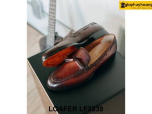 Giày lười nam có chuông màu nâu Loafer LF2339 002
