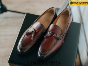 Giày lười nam có chuông màu nâu Loafer LF2339 001