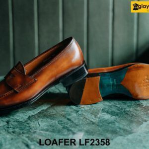 Giày lười da nam đế da bò khâu goodyear Loafer LF2358 003