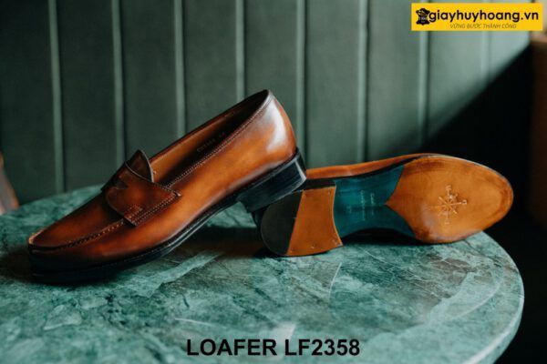 Giày lười da nam đế da bò khâu goodyear Loafer LF2358 003