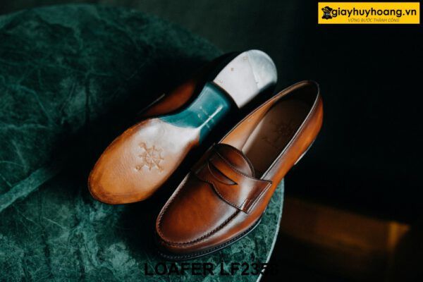 Giày lười da nam đế da bò khâu goodyear Loafer LF2358 001