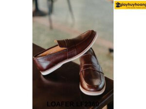 Giày lười da nam đế mềm êm chân Loafer LF2360 003