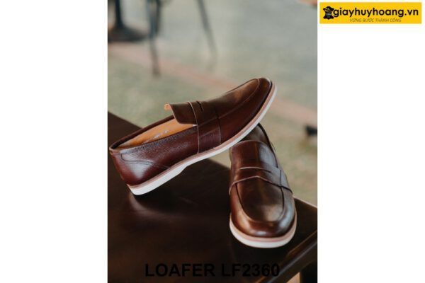 Giày lười da nam đế mềm êm chân Loafer LF2360 003