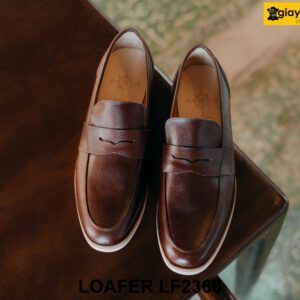 Giày lười da nam đế mềm êm chân Loafer LF2360 001