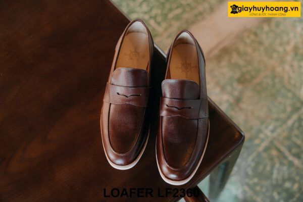 Giày lười da nam đế mềm êm chân Loafer LF2360 001