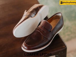 Giày lười da nam đế mềm êm chân Loafer LF2360 002