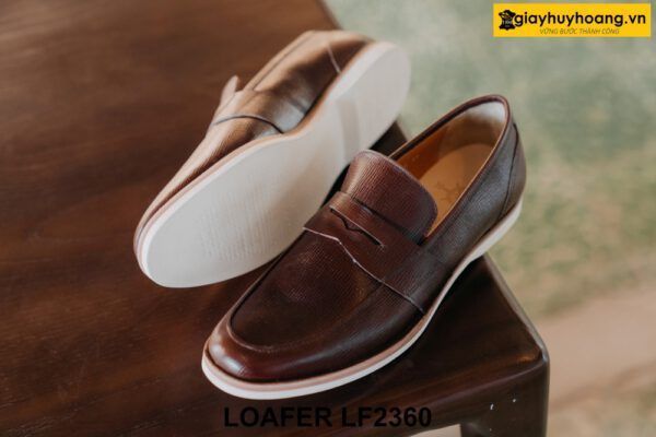 Giày lười da nam đế mềm êm chân Loafer LF2360 002