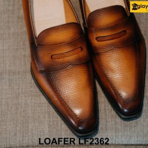 Giày lười da nam mũi nhọn vuông cao cấp Loafer LF2362 001