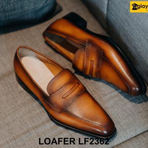 Giày lười da nam mũi nhọn vuông cao cấp Loafer LF2362 004